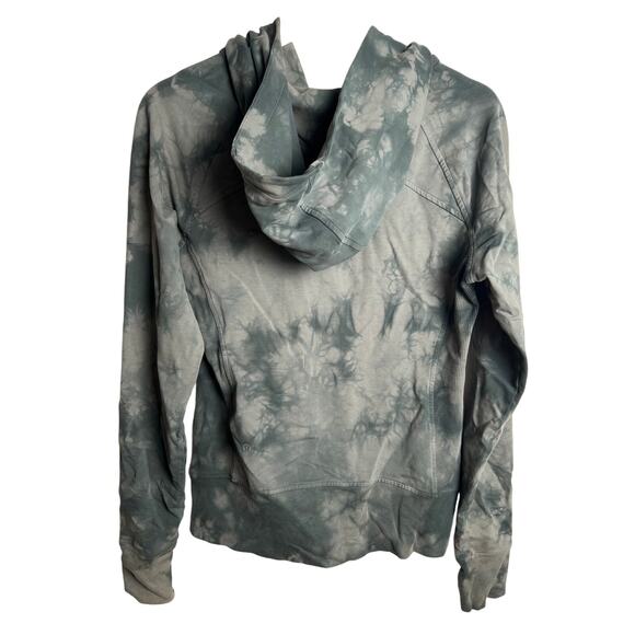 Lululemon Scuba Hoodie Light Cotton Fleece Shibori Misty Meadow Deep Ivy Size 6 - Picture 4 of 6